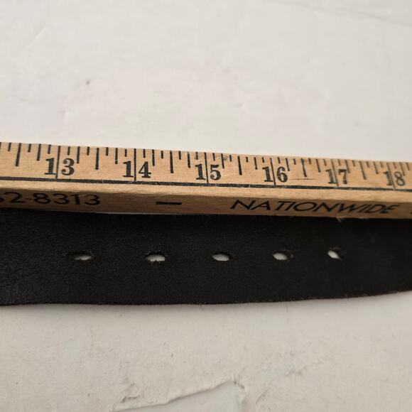Levi's Black Leather Belt 42" Big and Tall - Picture 6 of 9